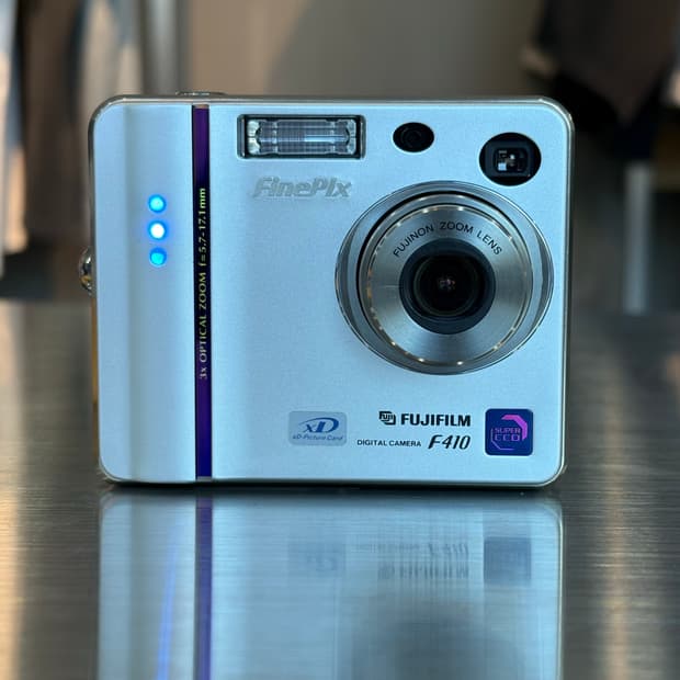 배터리2개/xd카드128mb)후지필름 파인픽스 F410 빈티지디카