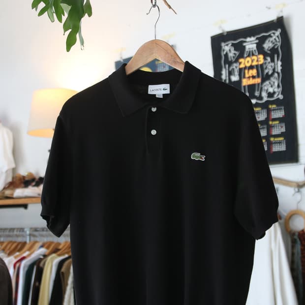 (착용컷) 라코스테 니트 반팔 카라 티셔츠 (남성용 100)