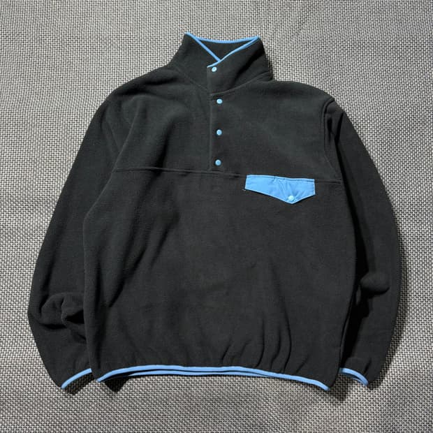 (새상품) 빈티지 아웃도어 플리스 스냅티