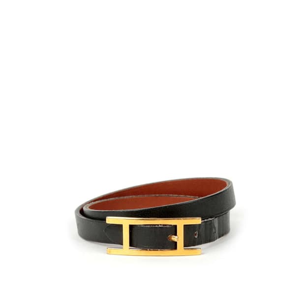 (정품) 에르메스 비하피 더블투어 팔찌 (명품 클릭아슈 클릭클락)