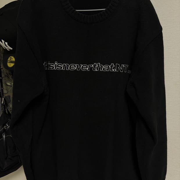 디스이즈네버댓 니트 블랙 M