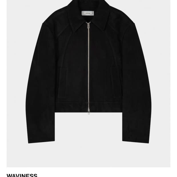 2)웨이비니스 스웨이드 자켓 블랙