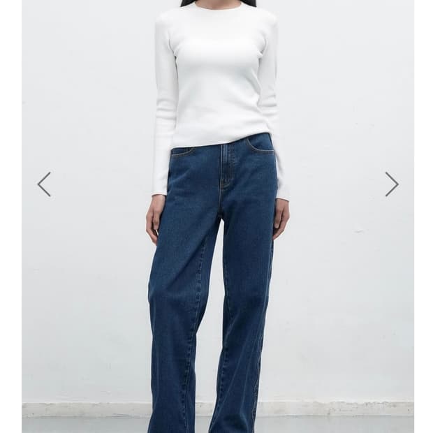 제너럴아이디어 여자 진청 데님팬츠 S