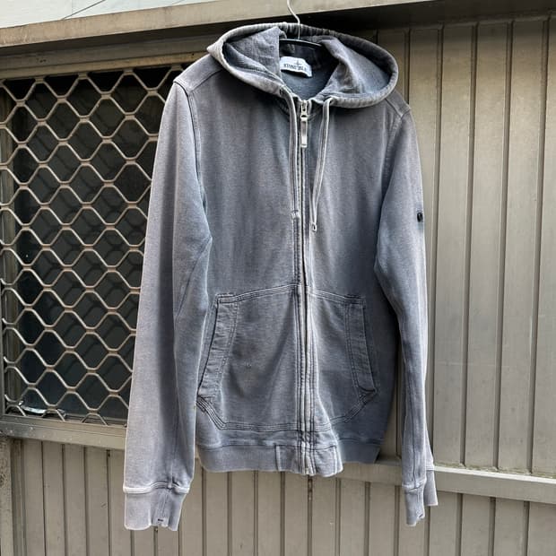 Stone Island 18ss pigment washing zip up