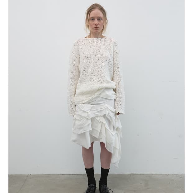 낫띵에브리띵 화이트 니트