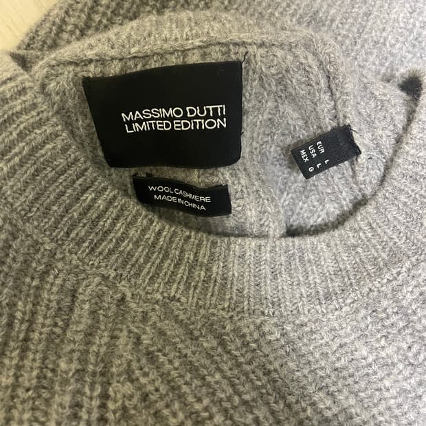 마시모두띠 리미티드에디션 울캐시미어 니트 L
