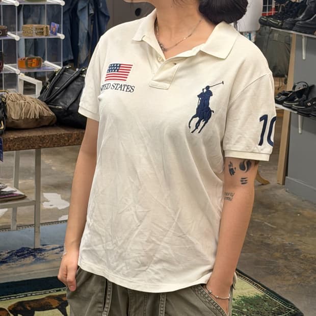 빅포니 USA 치프키프 밴쿠버 올림픽 PK 카라 반팔 (S)
