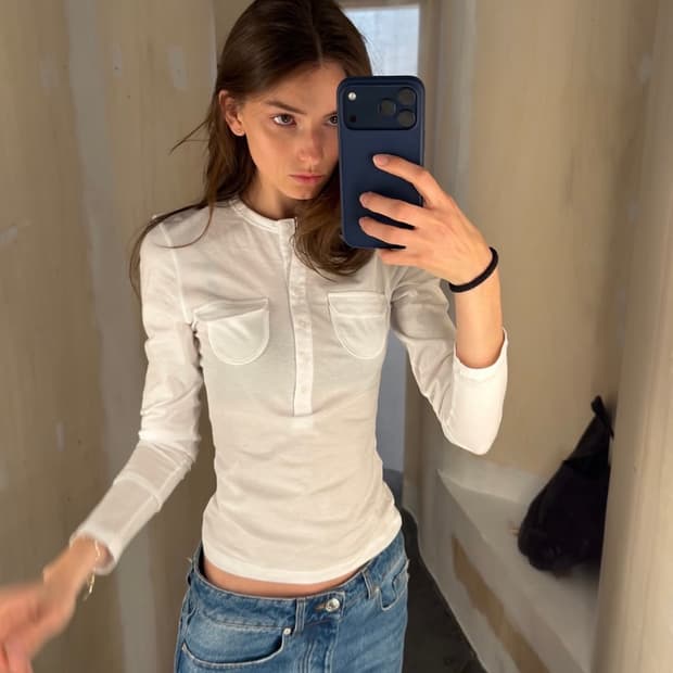 [XS,M]팔로마울 Nestor 포켓 티셔츠/화이트