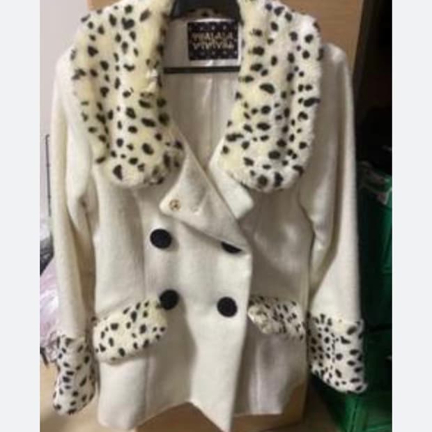 Tralala 호피 퍼자켓 코트 히메갸루 빈티지