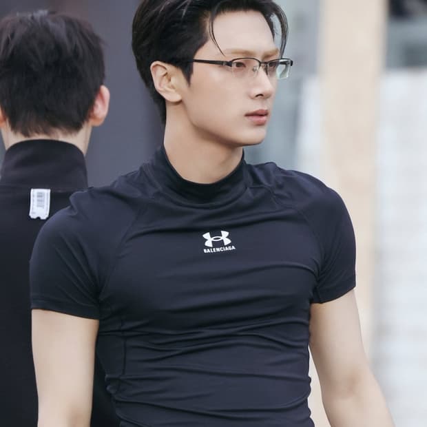 남자 투톤 스포티 티셔츠 새상품