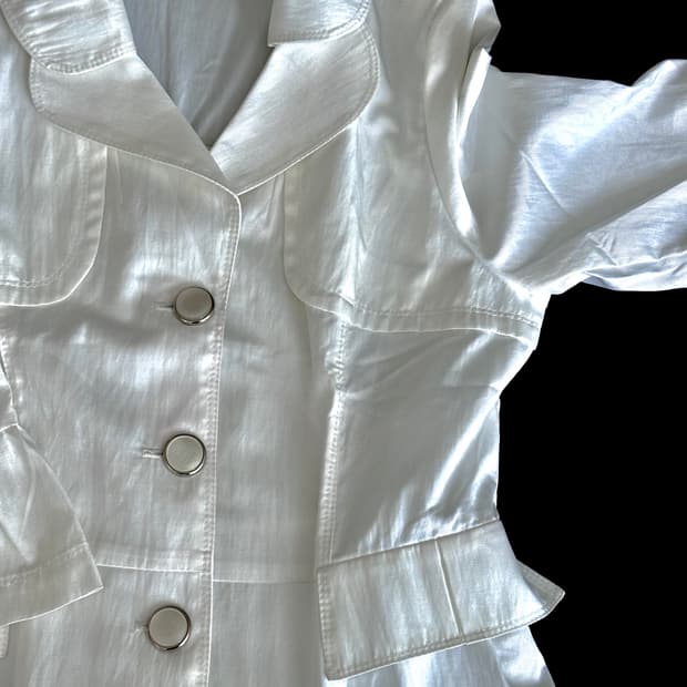 빈티지 화이트 블레이저