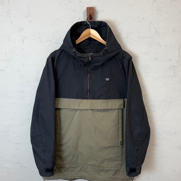 반스 카키 블랙 아노락 바람막이