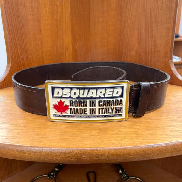 디스퀘어드 2 빅버클 벨트
