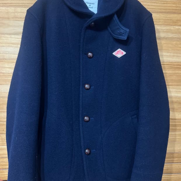 단톤 네이비 울 코트 42사이즈