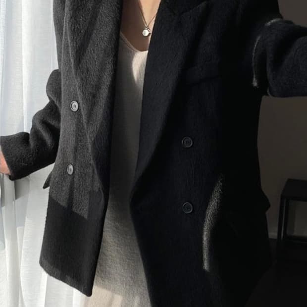 더베를린 세미퍼 코트