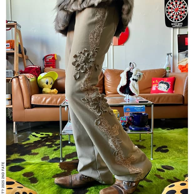 Bel Paci Japan Boots-Cut Lace Trouser