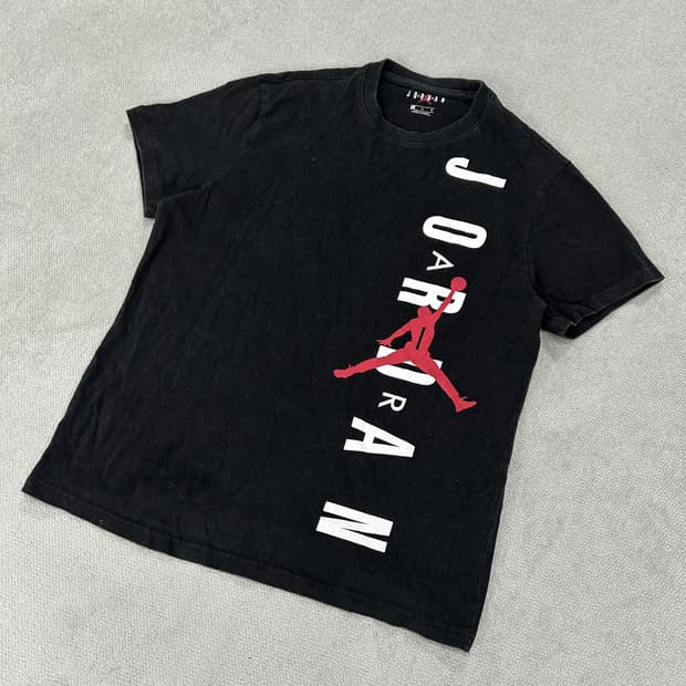 조던 블랙 반팔 티셔츠 XL