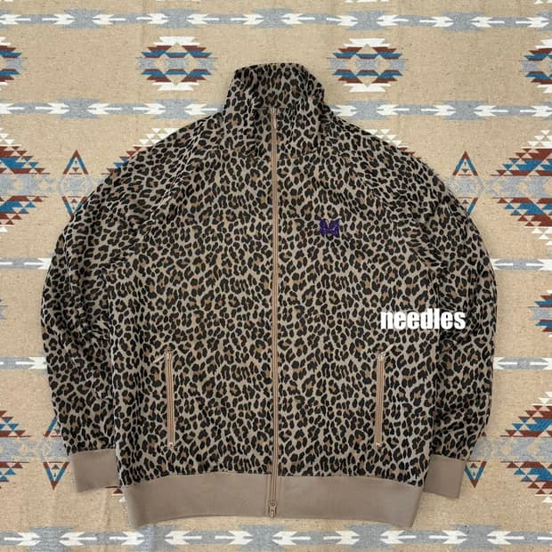 [L] 니들스 자카드 레오파드 트랙 자켓 
