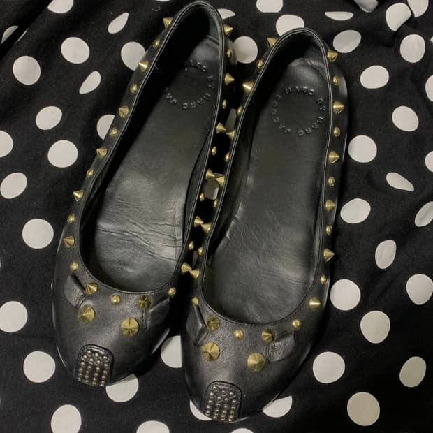 마크 바이 마크 제이콥스 스터드 마우스 플랫 슈즈