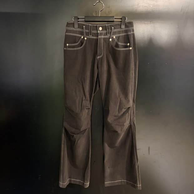 세릭 스티치 와이드 팬츠