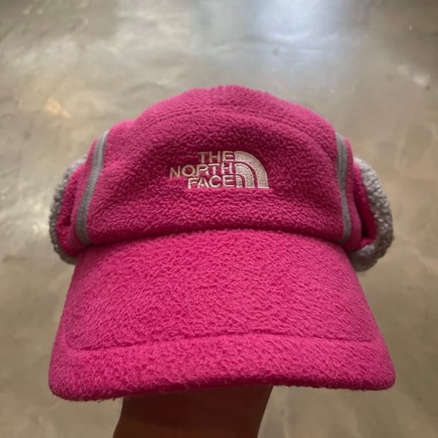 노스페이스 트루퍼햇 군밤모자 귀도리 모자 핑크