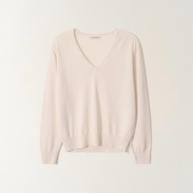 [새상품]낫띵리튼 Ciao v-neck pullover 브이넥니트 화이트
