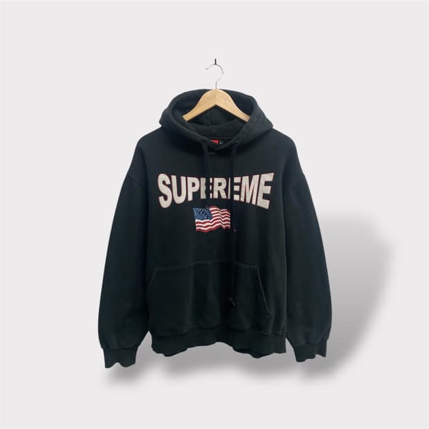 슈프림 성조기 그래픽 후드티셔츠 free