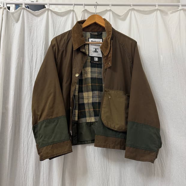 Barbour × Alexa Chung 한정판 오일드 자켓