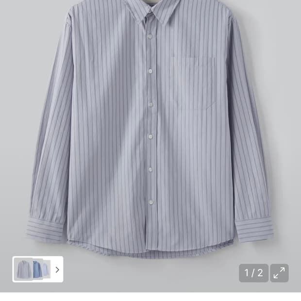 (4) 파브레가 로렌 스트라이프 셔츠 (스카이 블루) 판매