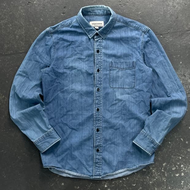 95 솔리드옴브 데님셔츠