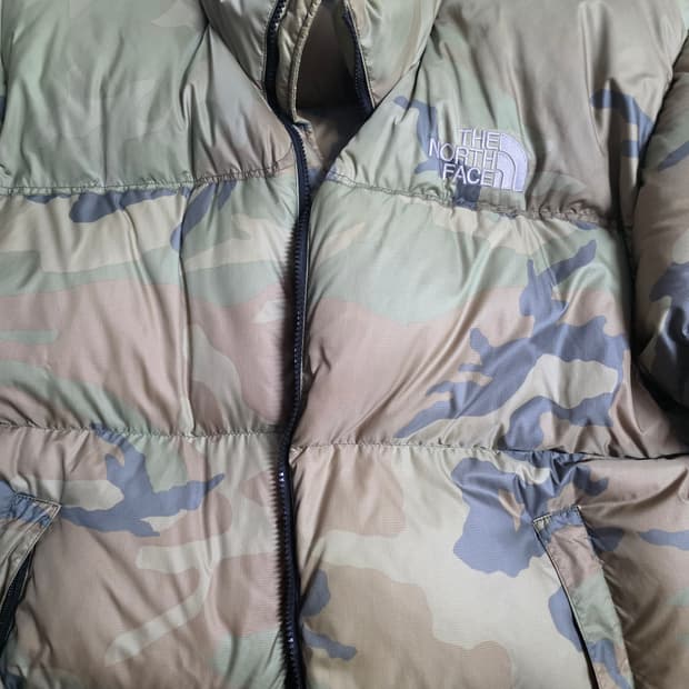 노스페이스 센터로고 카모 xl