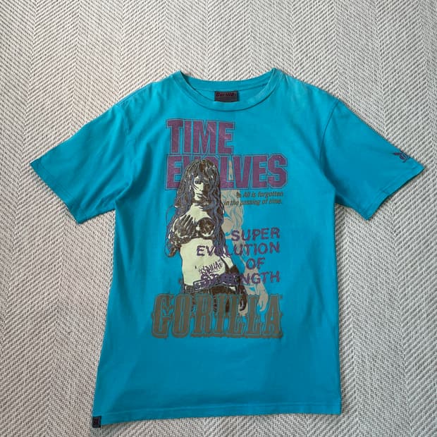 GORILLA 052 타임이볼브 빈티지 반팔티셔츠