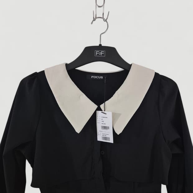 [새상품]FOCUS 빈티지 원피스 흰카라 Women