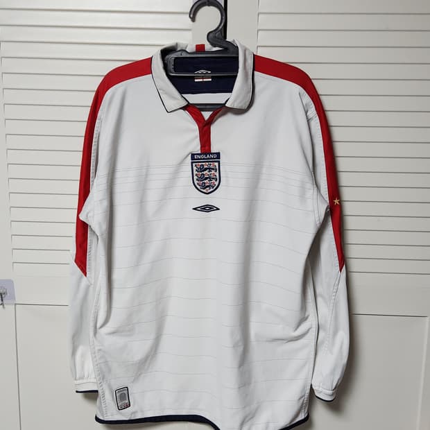03-05 잉글랜드 홈 긴팔 엄브로 축구 유니폼 노마킹
