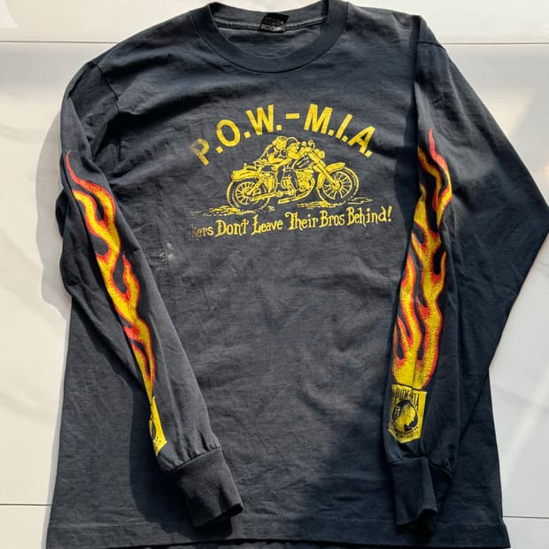 90s 플래임 바이크 롱슬리브스