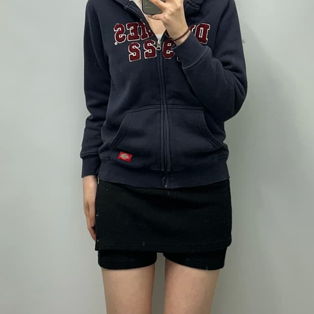 디키즈 y2k 와투케 네이비 후드집업