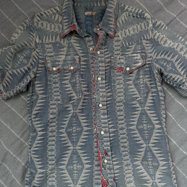 캐피탈 컨트리 웨스턴 데님 셔츠