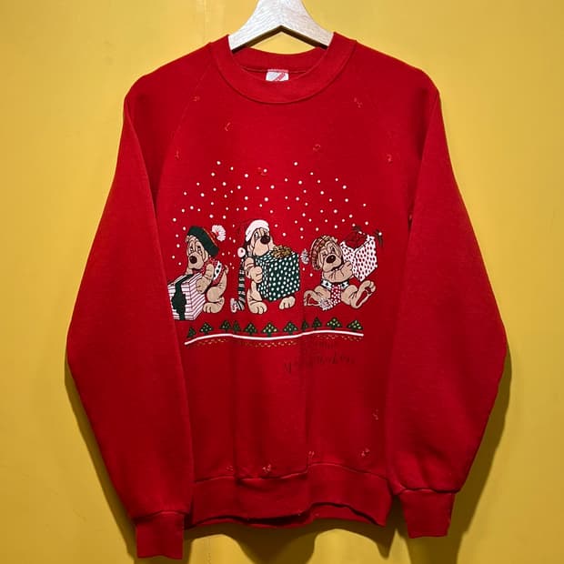 90s [여성L] USA 저지스 크리스마스 빈티지 맨투맨