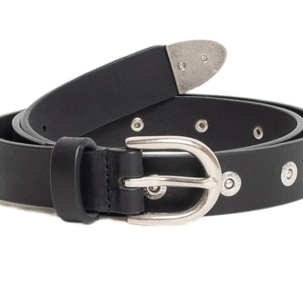 L/XL스투시 리벳 스터드 벨트 블랙