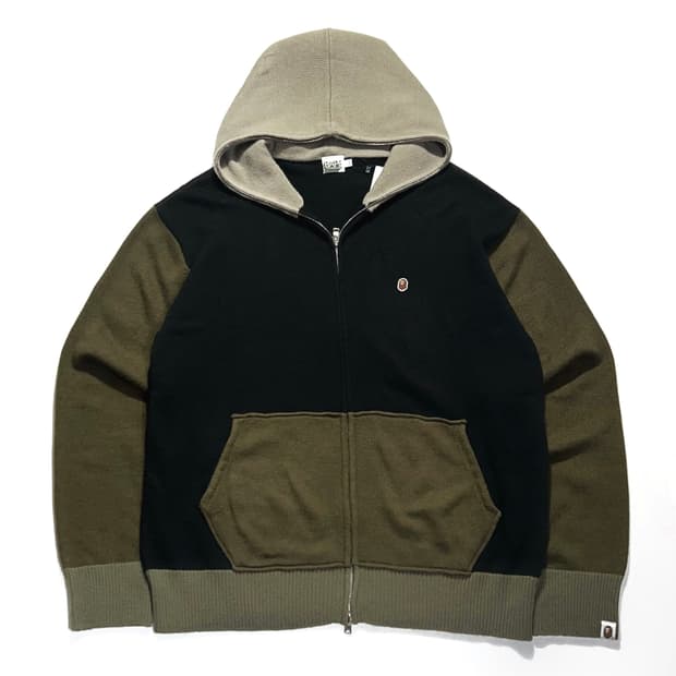 Bape 00s Knit Full Zip Icon Hoodie