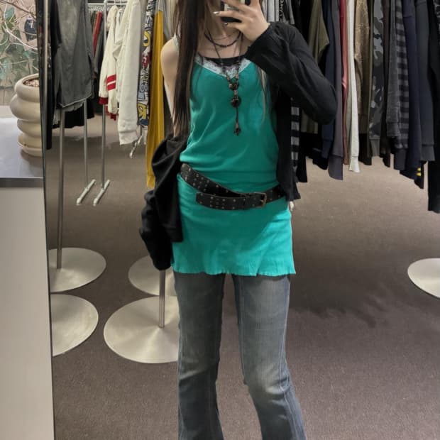 Mint Grunge Chic 🧩🍸
