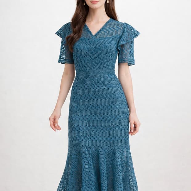 (USA) 레니본 레이스 원피스 55사이즈