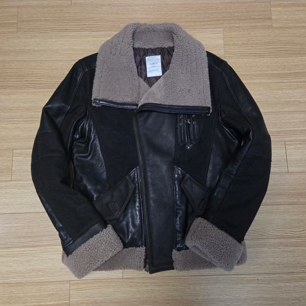 지오지아 천연 램스킨 양털 무스탕 