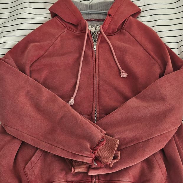 HENCH THERMAL LINED ZIP-UP HOODIE FADED