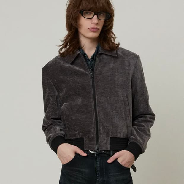 엘무드 스모킹 벨벳 블루종 미드나잇그레이 48