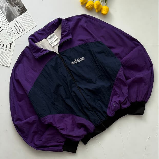 adidas 아디다스 빈티지 크롭 바람막이