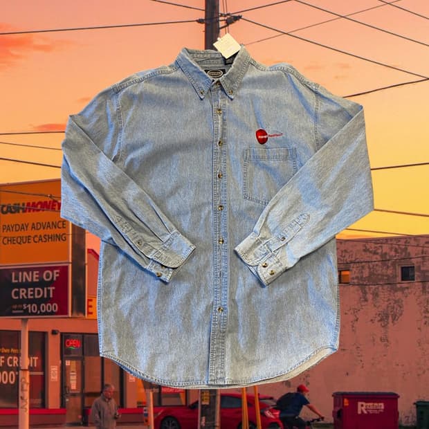 빈티지 데님 셔츠 (Man XL) AA1285