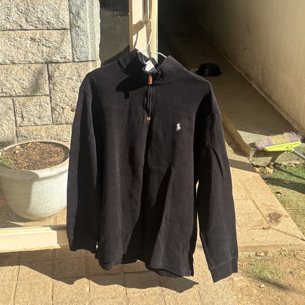 빈티지 폴로 하프집업