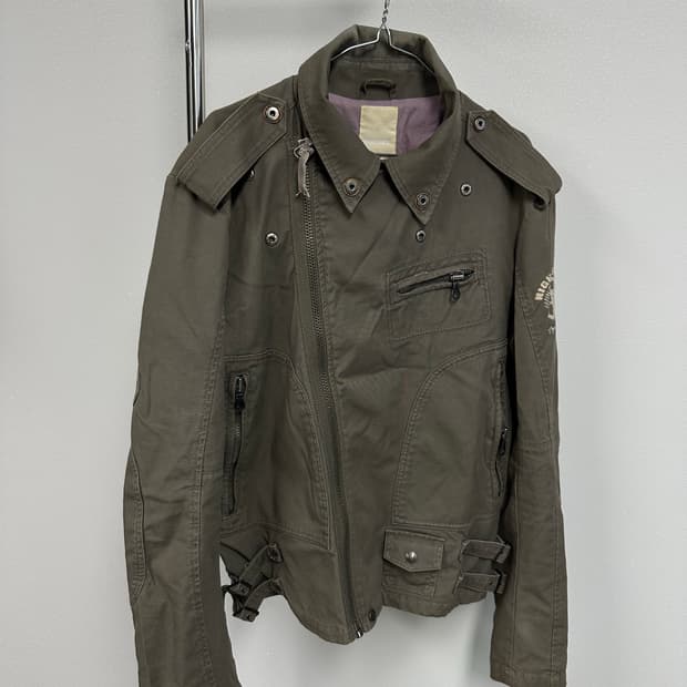 00s 디젤 코튼 바이커 자켓