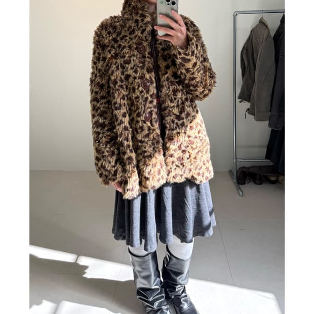 빈티지 에코퍼 자켓